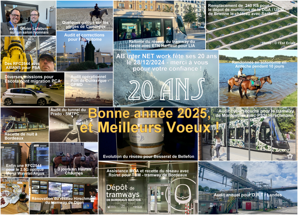 Photomontage des évènements de l'année 2024 Meilleurs voeux pour 2025 !